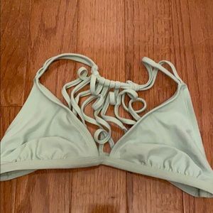 Mint colored bikini top